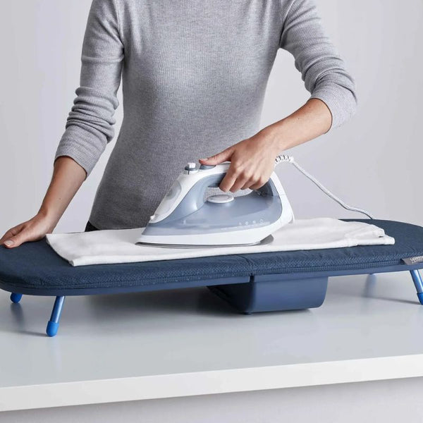 Joseph Joseph Pocket Plus Folding Table-Top Ironing Board with DripLock™ Cover - Blue - 50010