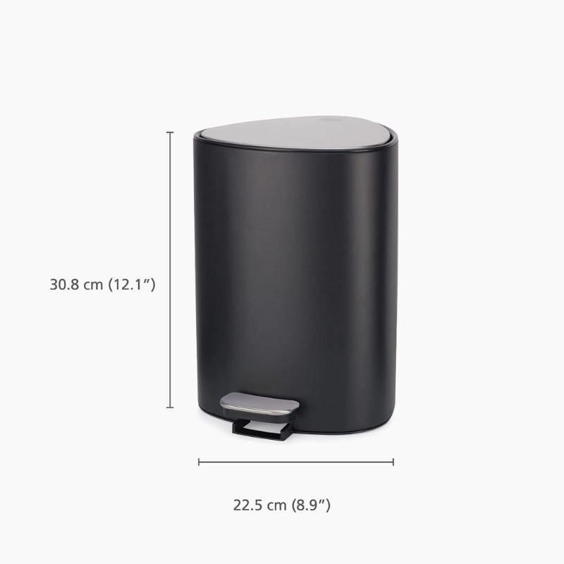Joseph Joseph Easystoreâ„ 5L Matt Black Pedal Bin