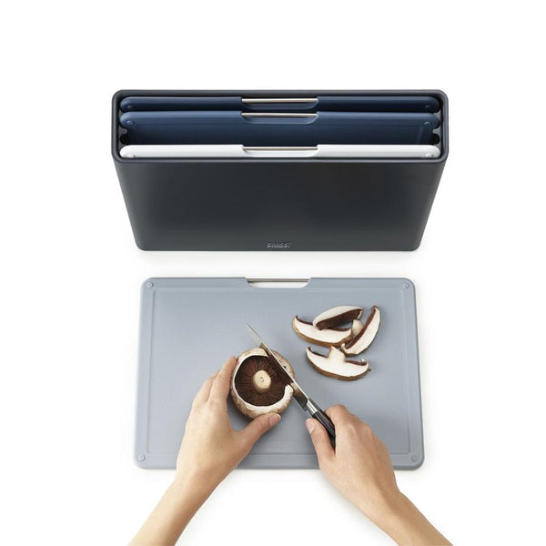 Joseph Joseph Folio Large 4-Piece Chopping Board Set - Graphite