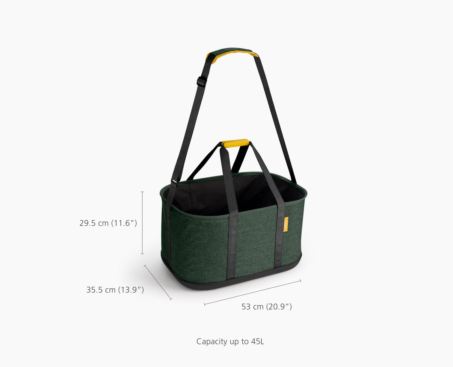 Joseph Joseph Hold All Outdoor Green Collapsible 45L Laundry Basket