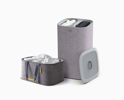 Joseph Joseph 2-Piece Grey Laundry Basket Set