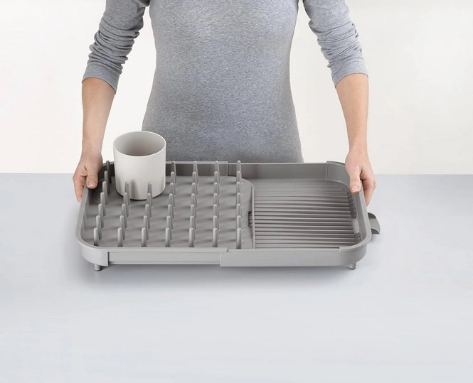 Joseph Joseph Duo Expandable Dish Drying Rack Gray 2Tier Countertop Organizer