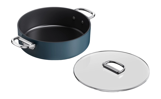 Joseph Joseph Space Casserole Pot – 5L | 28cm | Midnight Blue