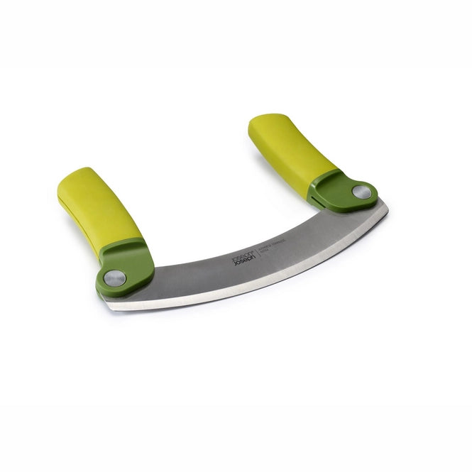 Joseph Joseph Mezzaluna Herb Chopper Foldable Lime Green Stainless Steel New