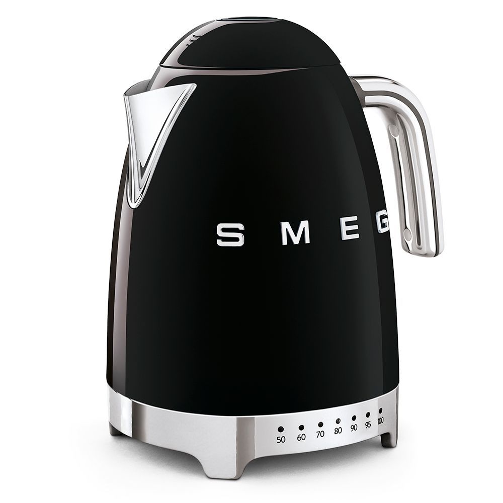 Smeg Variable Temperature Kettle 1.7L 7 Settings 2400W Retro Black KLF04BLEU