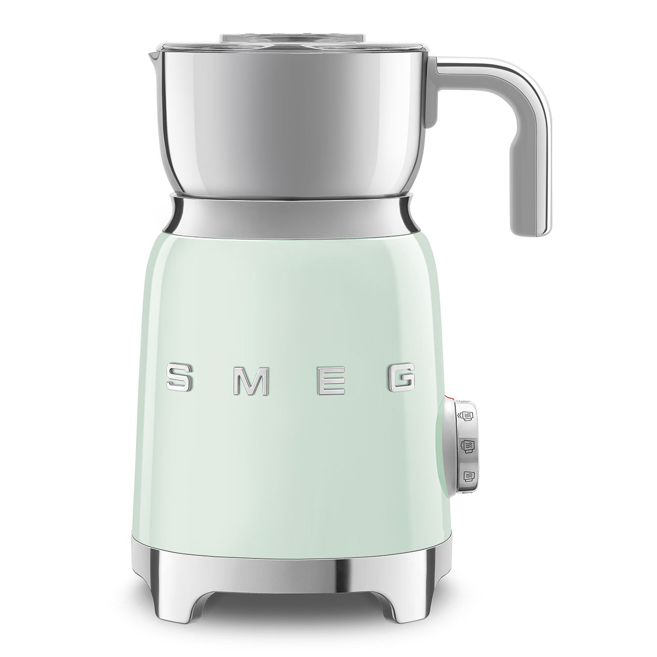 Smeg Milk Frother Pastel Green Induction 500W 6 Programs Retro Style MFF11PGEU