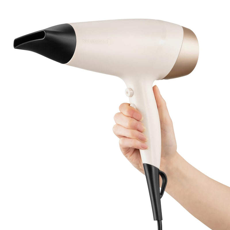 Remington 2200W Hair Dryer With Advanced Ceramic Coated Plates | Shea Oil Micro-Conditioners
