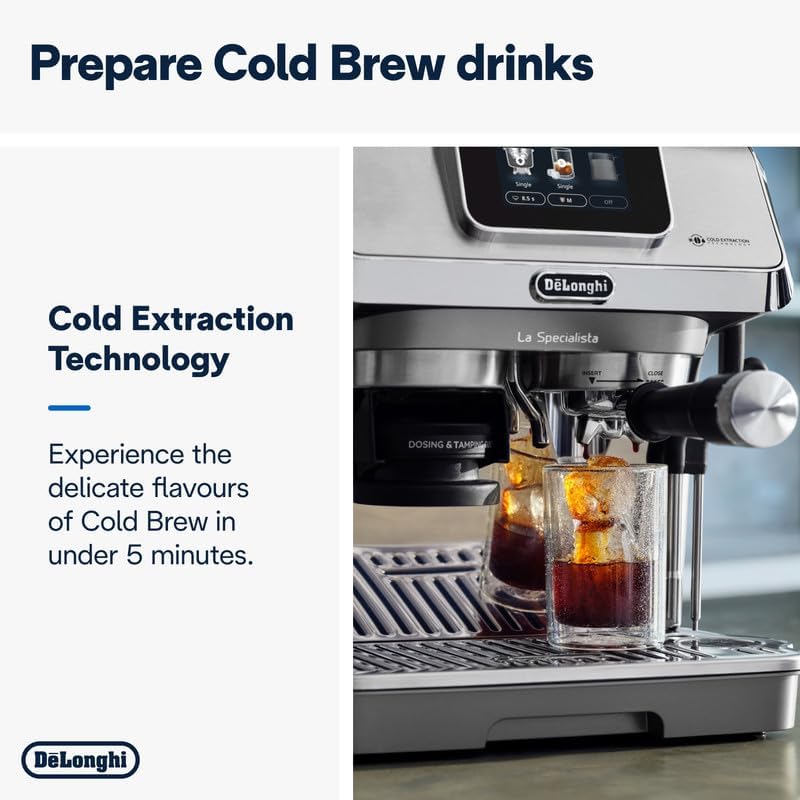 DeLonghi La Specialista Touch Espresso Machine Touchscreen Cold Brew