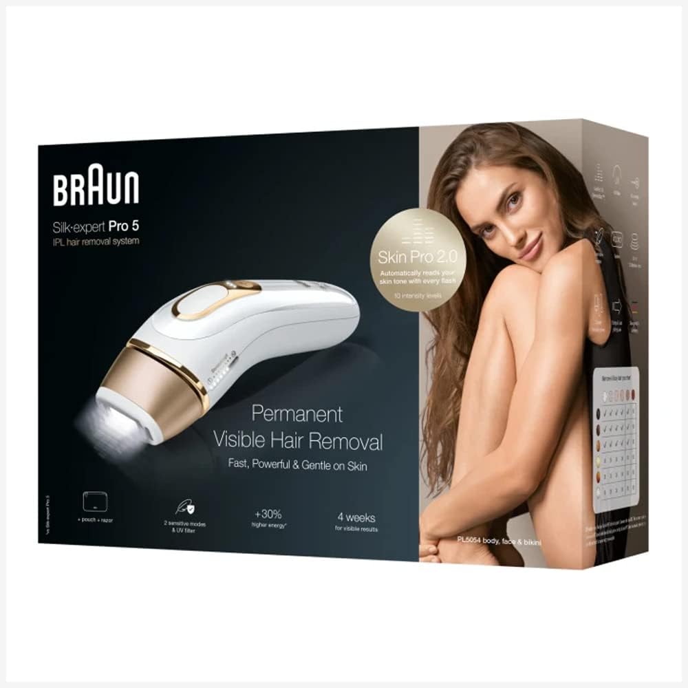Braun Silk-Expert Pro 5 Pl5054 Ipl Permanently Visible Home Hair Removal