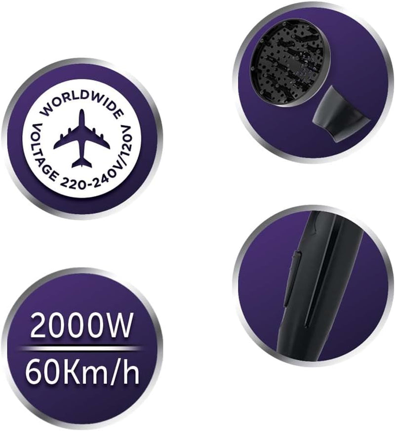 Remington Foldable Hair Dryer [Ultra Compact, Lightweight & Powerful]