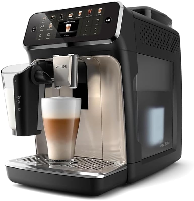 Philips Versuni LatteGo 5500 Series Fully Automatic Espresso Machine – Black Chrome