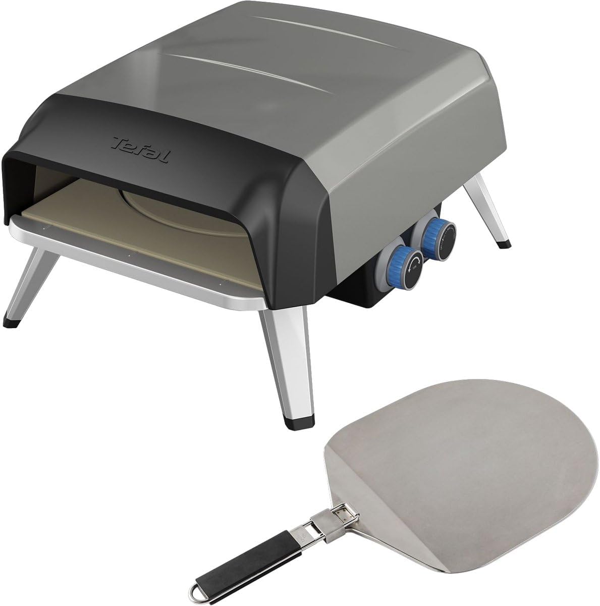 Tefal Pizza Pronto JM412010 – Outdoor Gas Pizza Oven, Rotating Stone