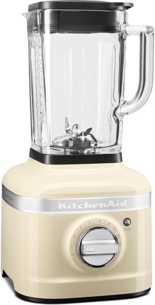 KitchenAid Artisan K400 Blender – Glass Jar & 3 Programs (Almond Cream)
