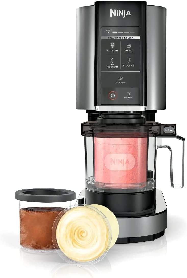 Ninja Ice Cream Maker with (2) Pint Containers & Lids
