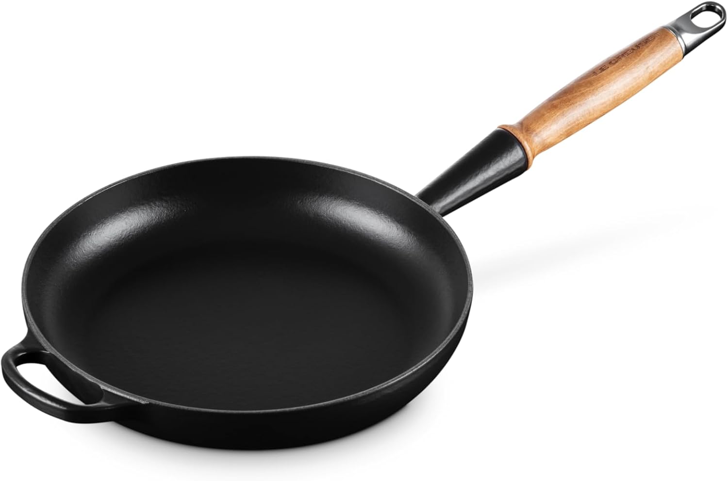 Le Creuset Signature Cast Iron Frying Pan With Wooden Black 26Cm