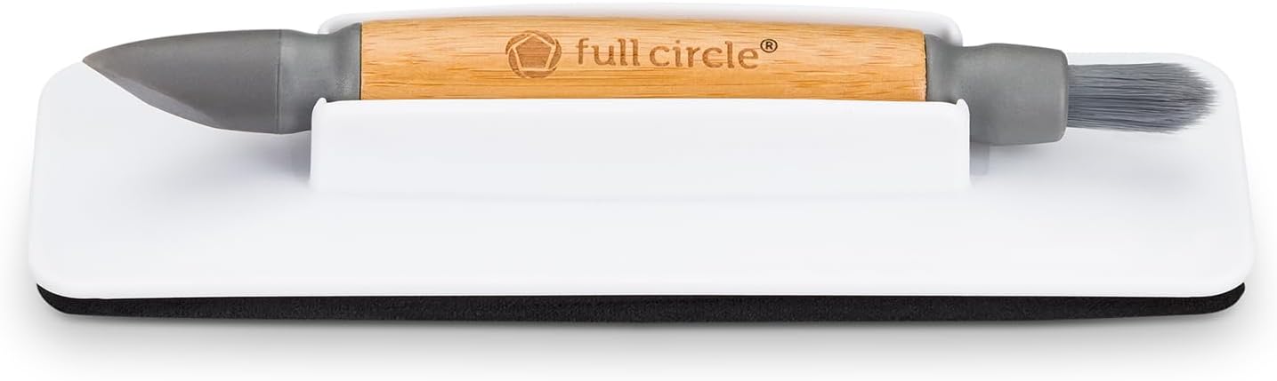 Full Circle Control Alt 3-in-1 Electronic Cleaning Brush and Bamboo