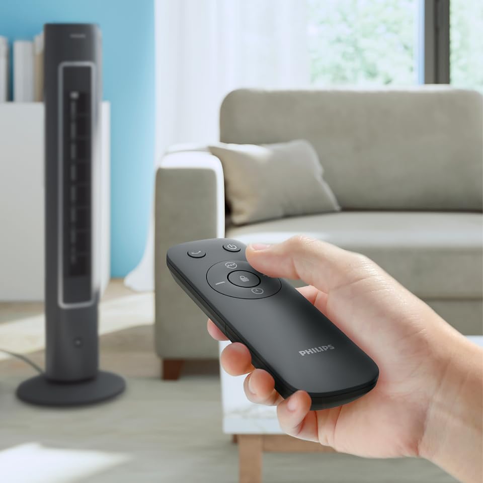 Philips Tower Fan 5000 Series - 40W, 3 Speeds, Sleep Mode
