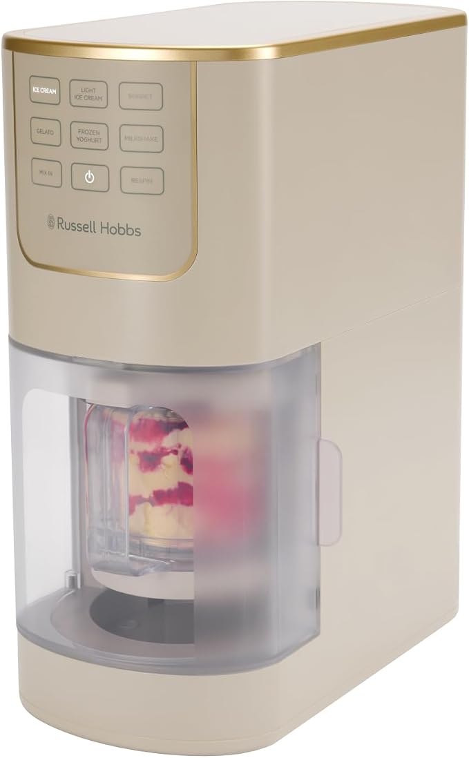 Russell Hobbs Ice Cream Maker Chill Luxe 7in1 Creamery Tubs Stone