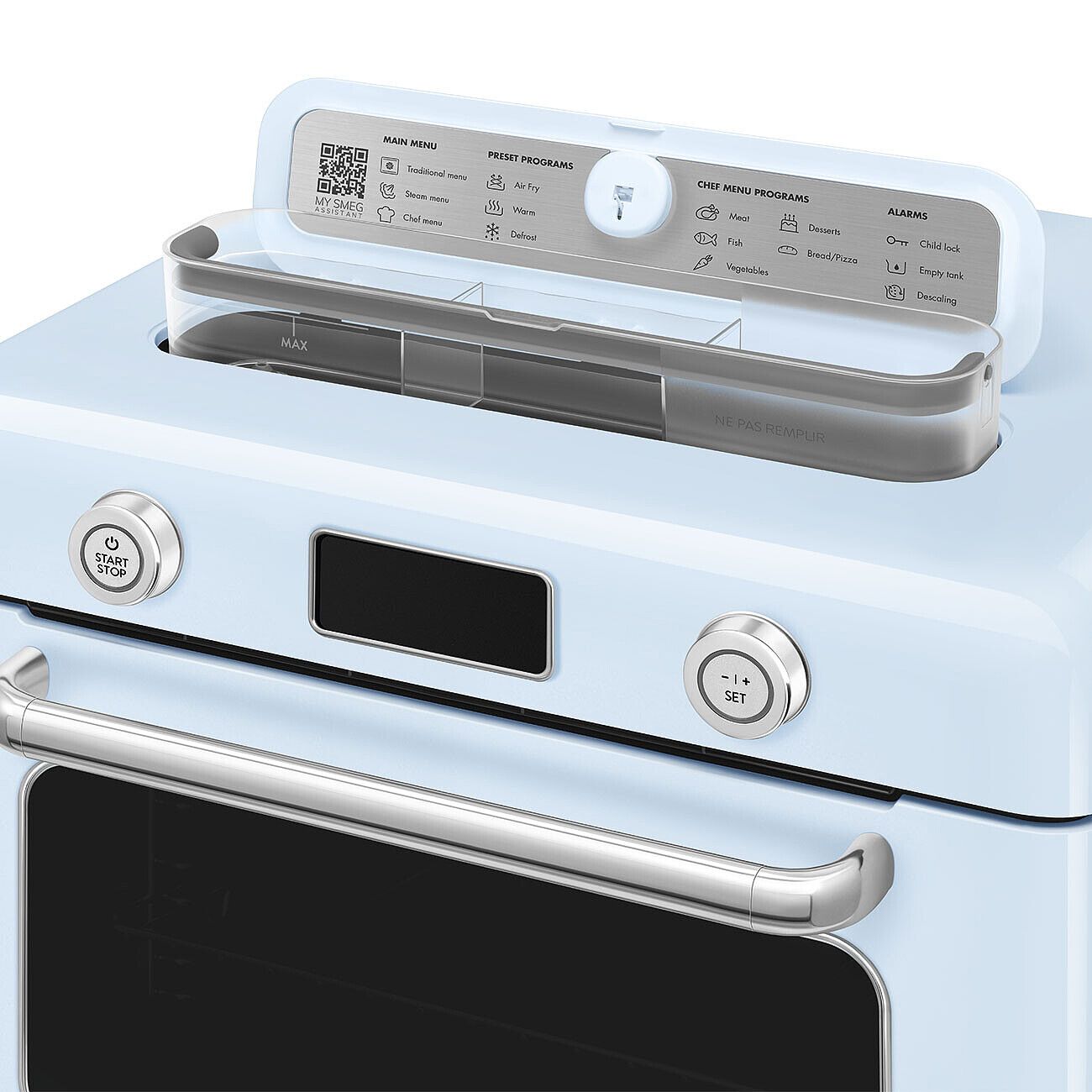 Smeg Countertop Combi Air Fry Steam Oven 10-in-1 Retro Blue 1800W COF01PBEU