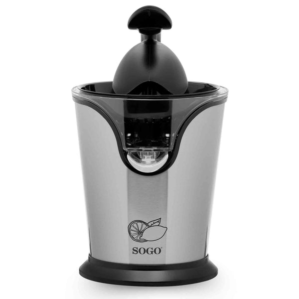 Sogo SS-5255 Stainless Steel Citrus Juicer with Press Handle - 100W - Silent Extraction