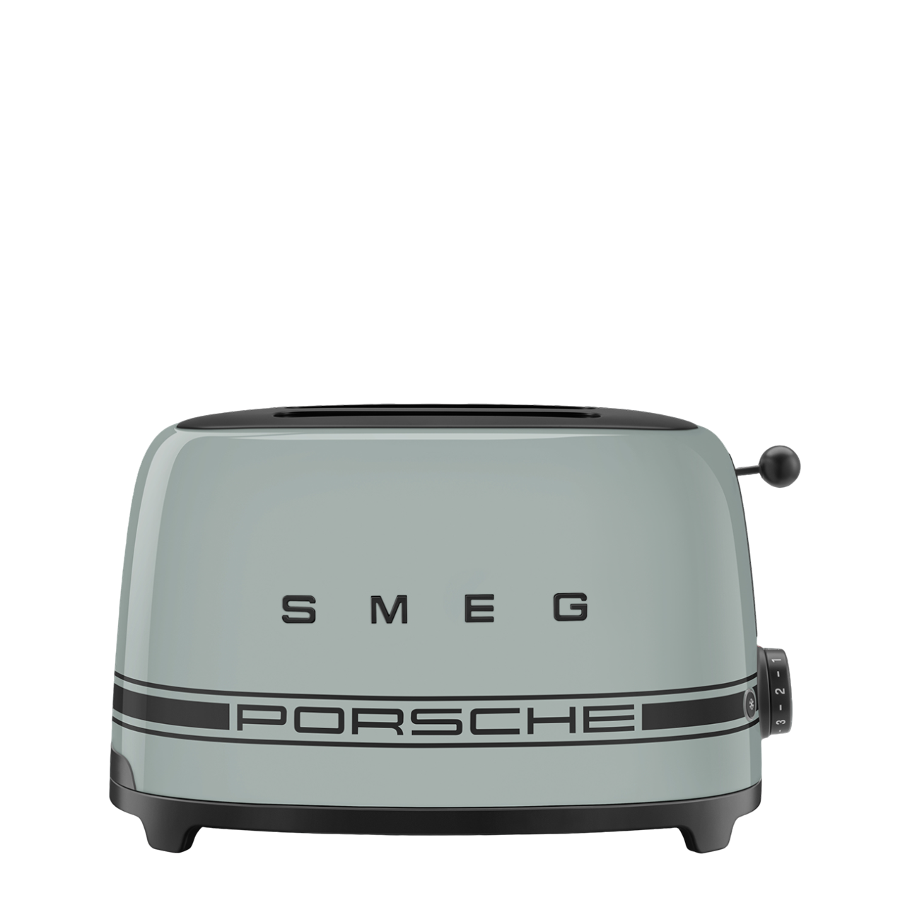 Smeg Porsche Toaster 2-Slice Shade Green 950W Retro Style 50s TSF01PSGEU