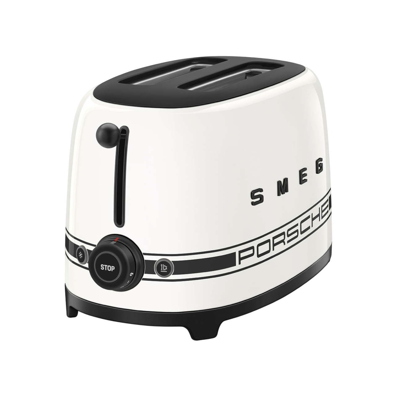 Smeg Toaster TSF01PCWEU 2 Slice Porsche Carrara White Retro 950W Luxury