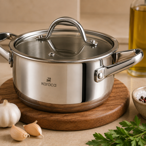 Karaca 3Ply PowerSteel 316+ Stainless Steel Pot 20 cm 2.6L Induction