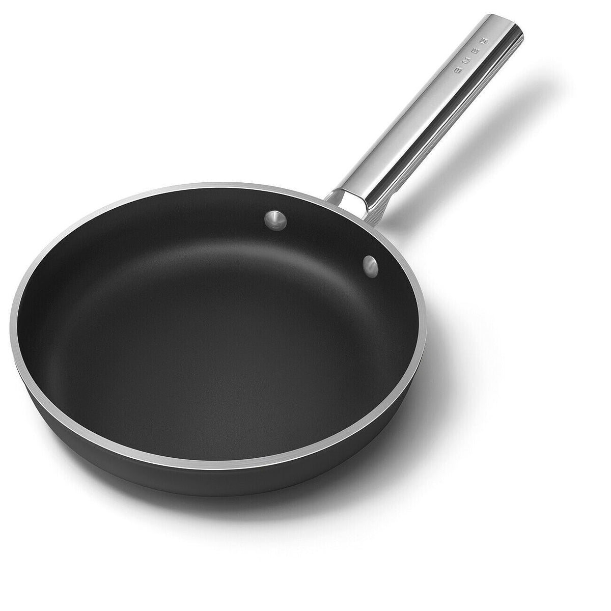 Smeg 50s Retro Non-Stick Ceramic Frying Pan 24cm Matte Black