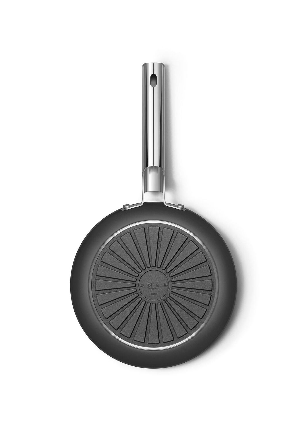 Smeg 50s Retro Non-Stick Ceramic Frying Pan 24cm Matte Black