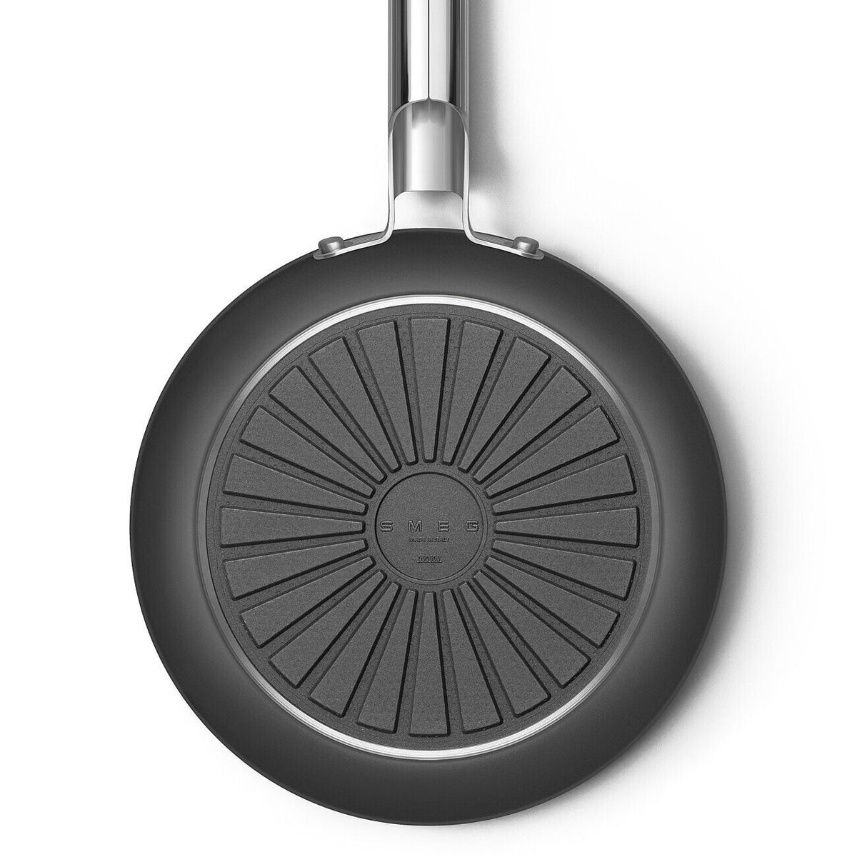 Smeg 50s Retro Non-Stick Ceramic Frying Pan 24cm Matte Black