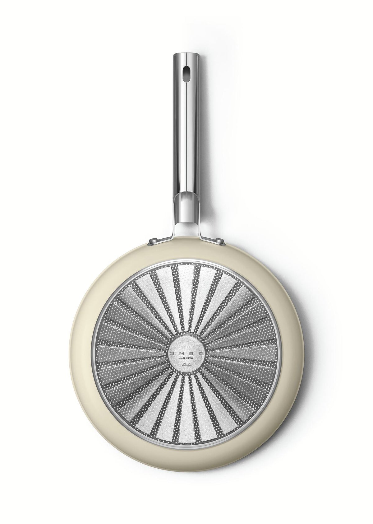 Smeg 50s Retro Non-Stick Ceramic Frying Pan 28cm Matte Cream CKFF2801CRM