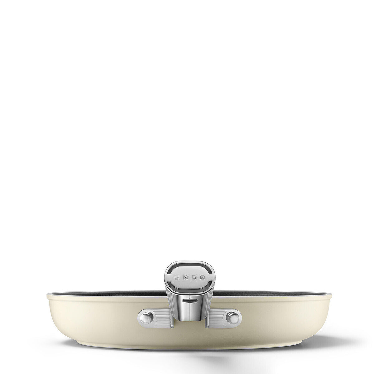 Smeg 50s Retro Non-Stick Ceramic Frying Pan 28cm Matte Cream CKFF2801CRM