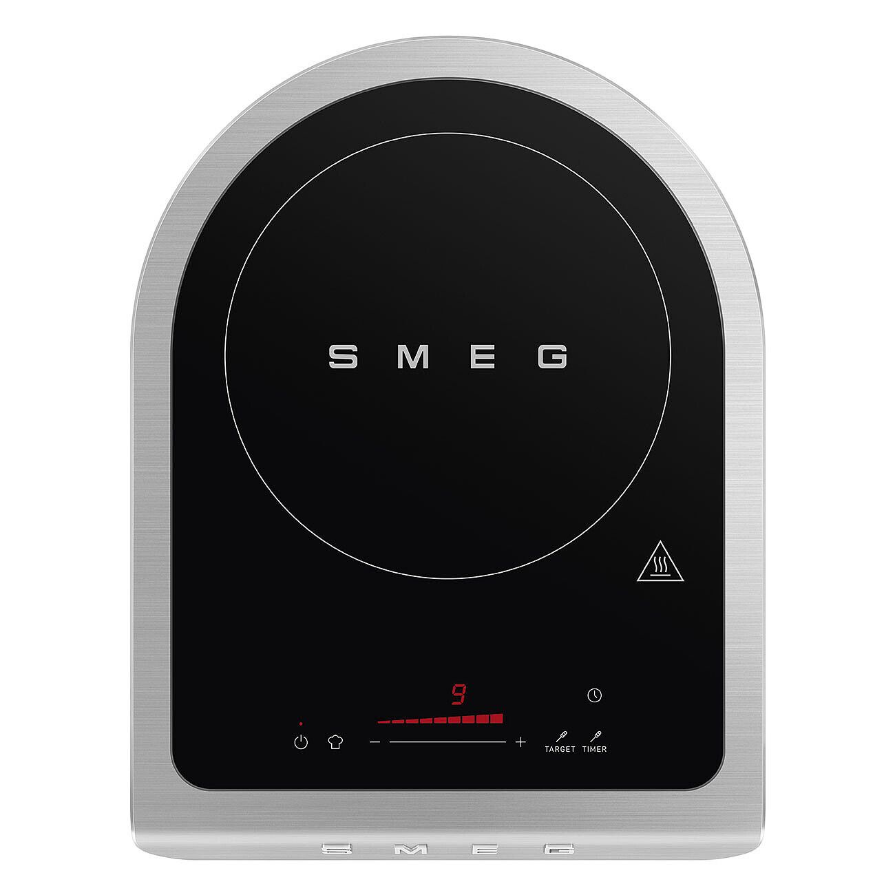 Smeg Induction Cooker 2100W Portable Smart Probe Matt Black Ceramic Hob Box