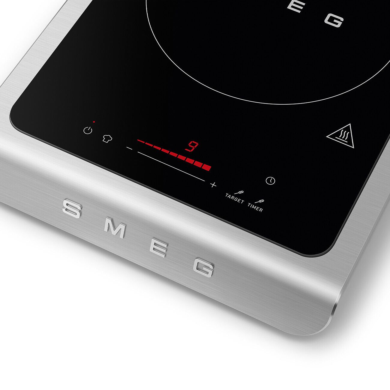 Smeg Induction Cooker 2100W Portable Smart Probe Matt Black Ceramic Hob Box