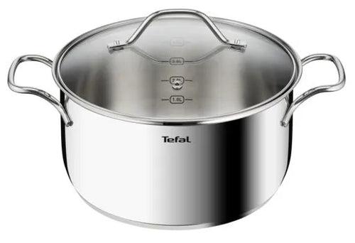 Tefal Intuition G6 6-Piece Stainless Steel Cookware Set – Saucepan & Stewpots with Lids