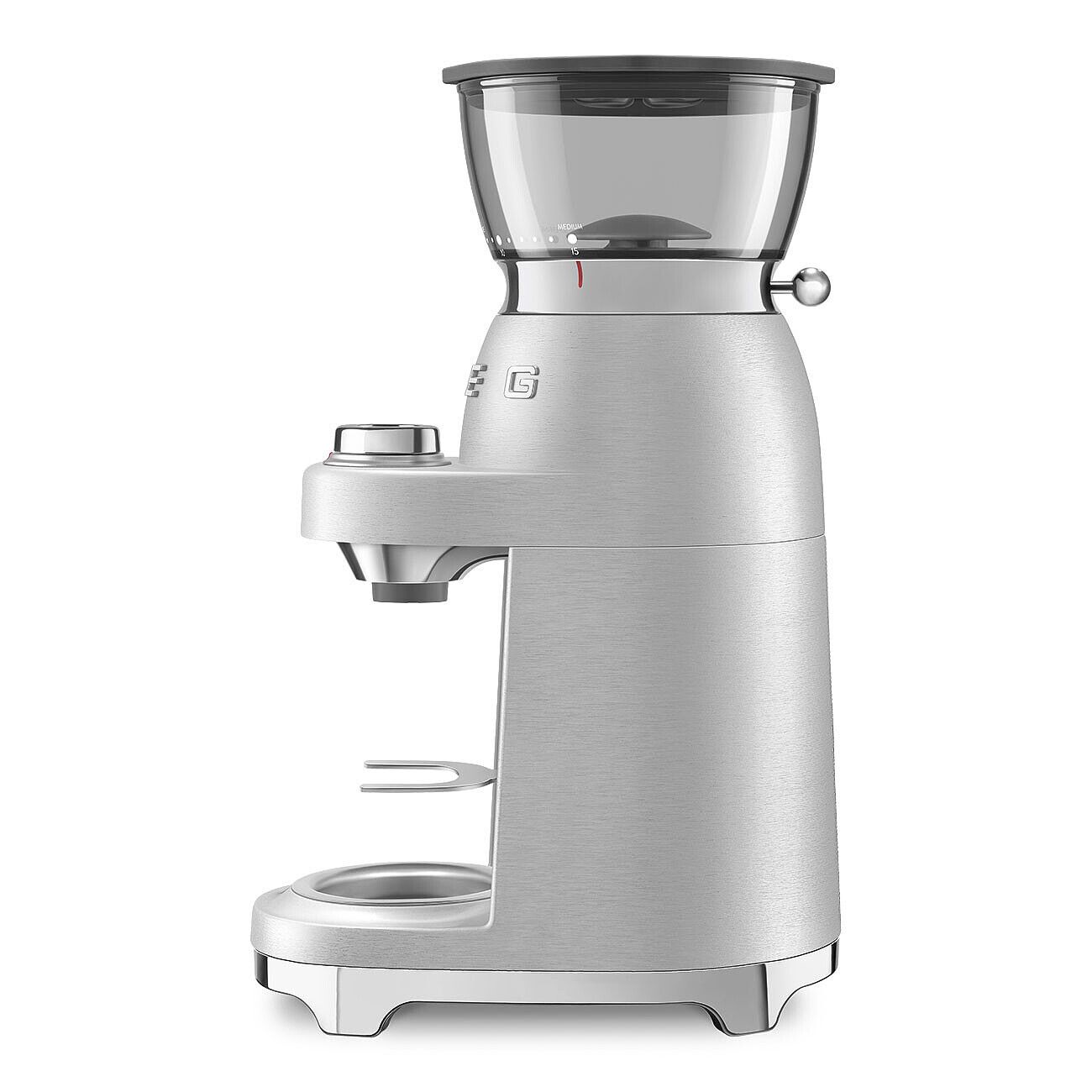 Smeg Coffee Grinder CGF02SSEU 150W 50 Level Pro Aluminium Conical Burr Mill