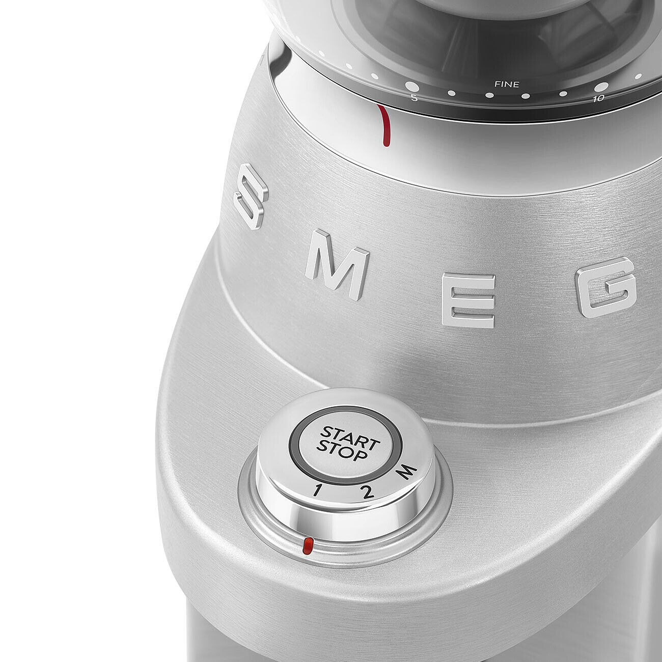 Smeg Coffee Grinder CGF02SSEU 150W 50 Level Pro Aluminium Conical Burr Mill