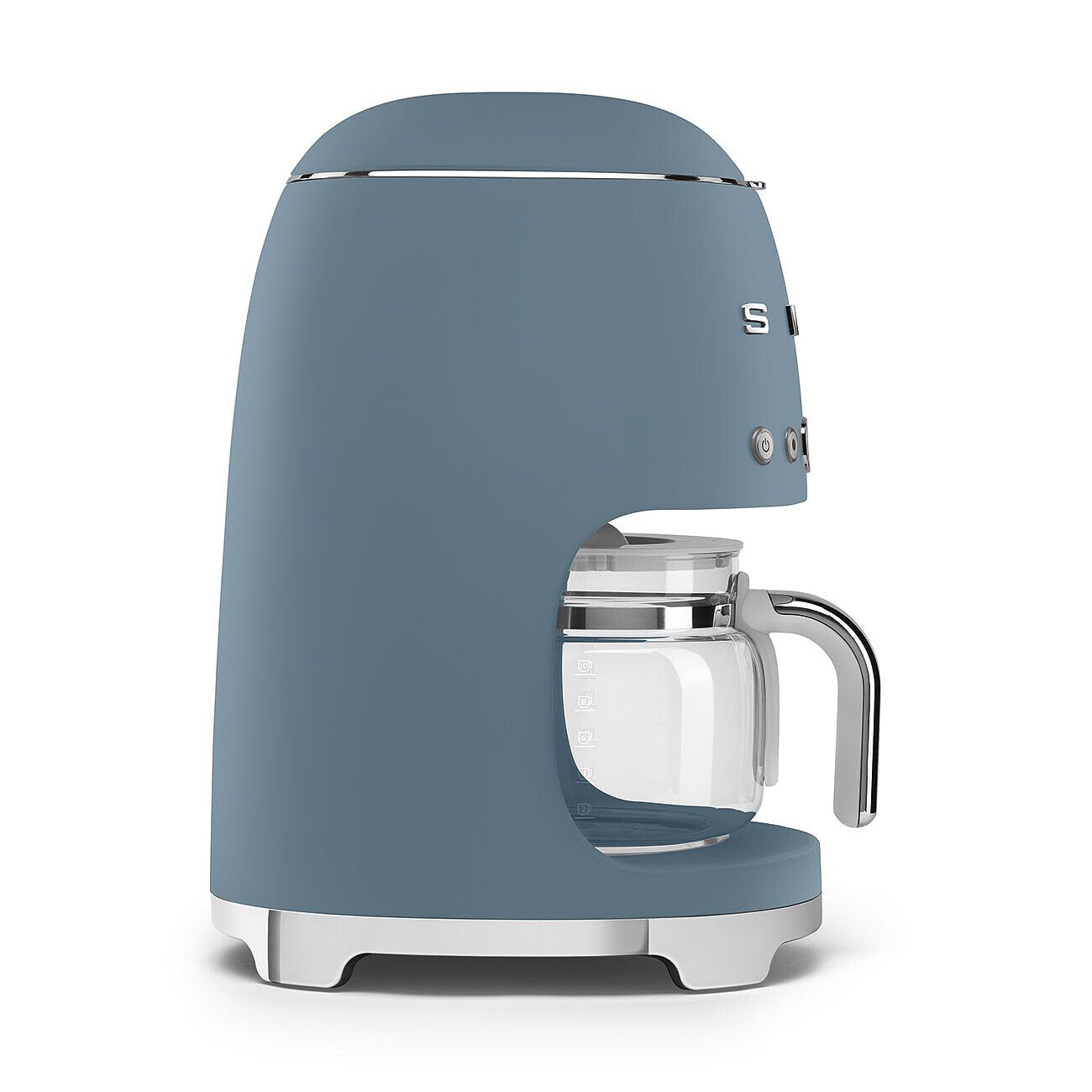 Smeg Drip Coffee Machine DCF02 1050W 1.4L Storm Blue Matt Retro 10 Cup