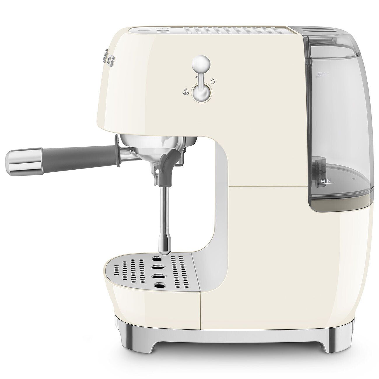 Smeg Espresso Coffee Machine ECF03CREU 1480W 58mm Manual Cold Brew Cream Box