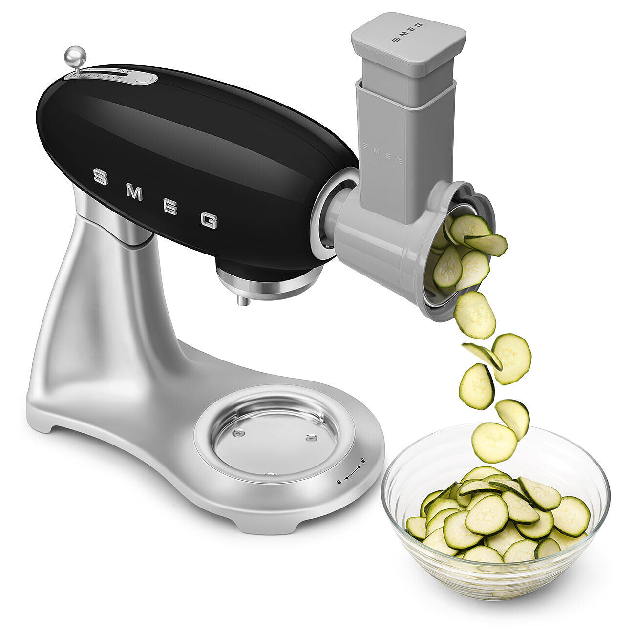Smeg Stand Mixer SMF04 800W 4.8L Black Retro Planetary Countertop Blender Box