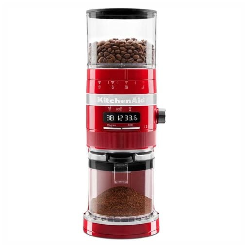KitchenAid Burr Coffee Grinder 5KCG8433ECA – Candy Red