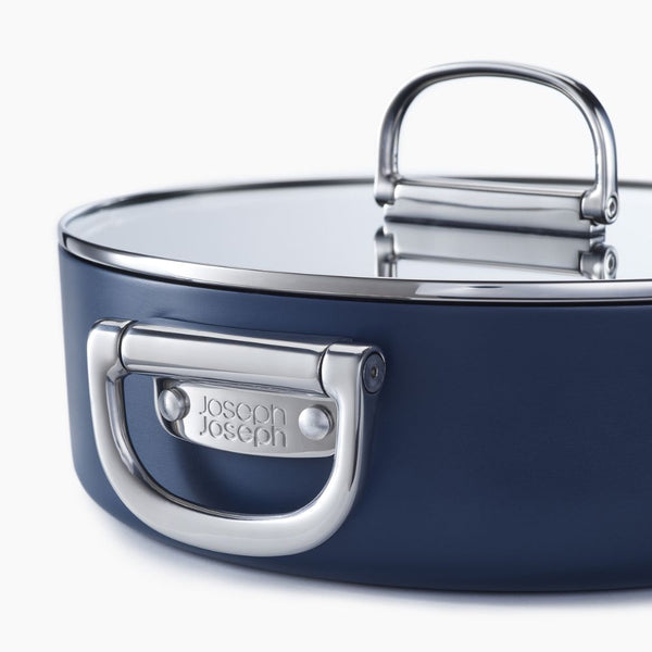 Joseph Joseph Space 28cm Non-Stick Shallow Casserole with Folding Handles