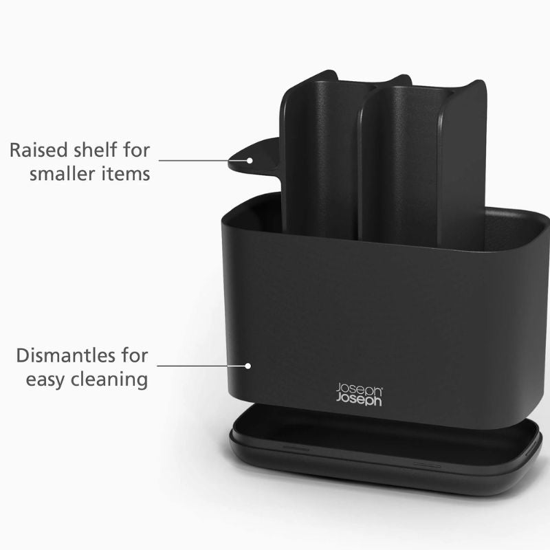 Joseph Joseph 70599 EasyStore Large Toothbrush Holder – Matt Black