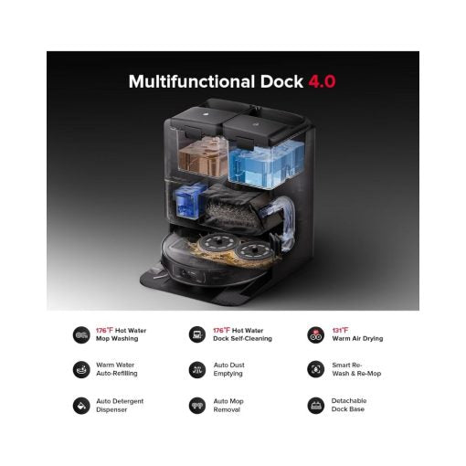 Roborock Saros Z70 Robot Vacuum Cleaner & Empty Wash Fill Dock