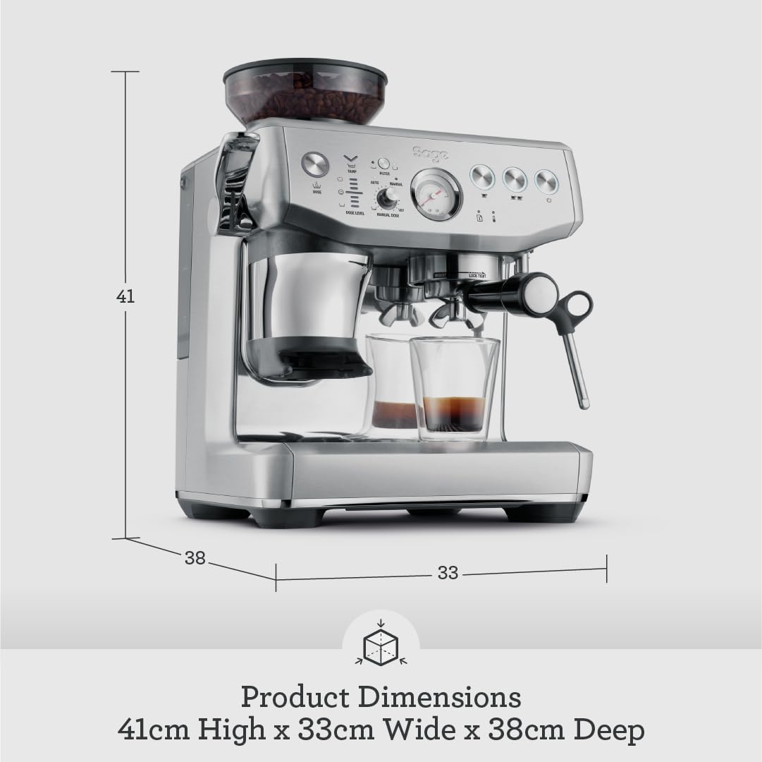 Sage, Barista Express™ Impress Espresso Machine Silver