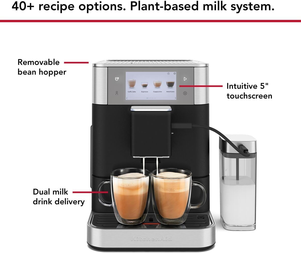 KitchenAid Fully Automatic Espresso Machine KF8 40 Recipes 4 Profiles