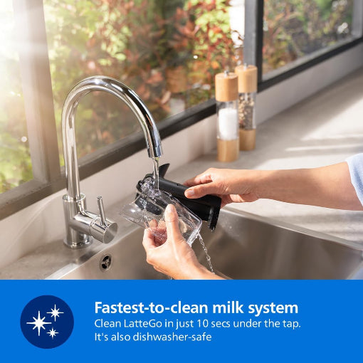 Philips 4400 Series Espresso Machine 12 Drinks LatteGo SilentBrew TFT Display