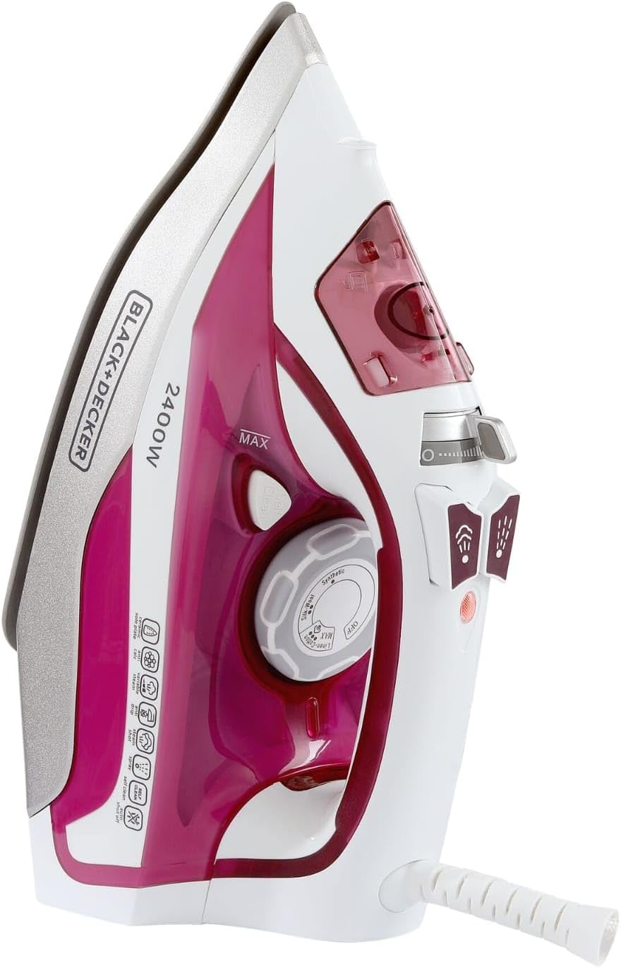Black & Decker Black+Decker Steam Iron 2400W With Ceramic Soleplate