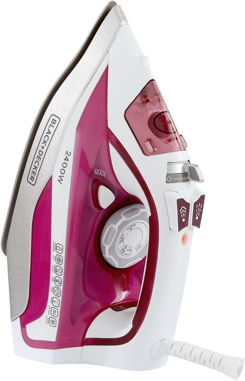 Black & Decker Black+Decker Steam Iron 2400W With Ceramic Soleplate