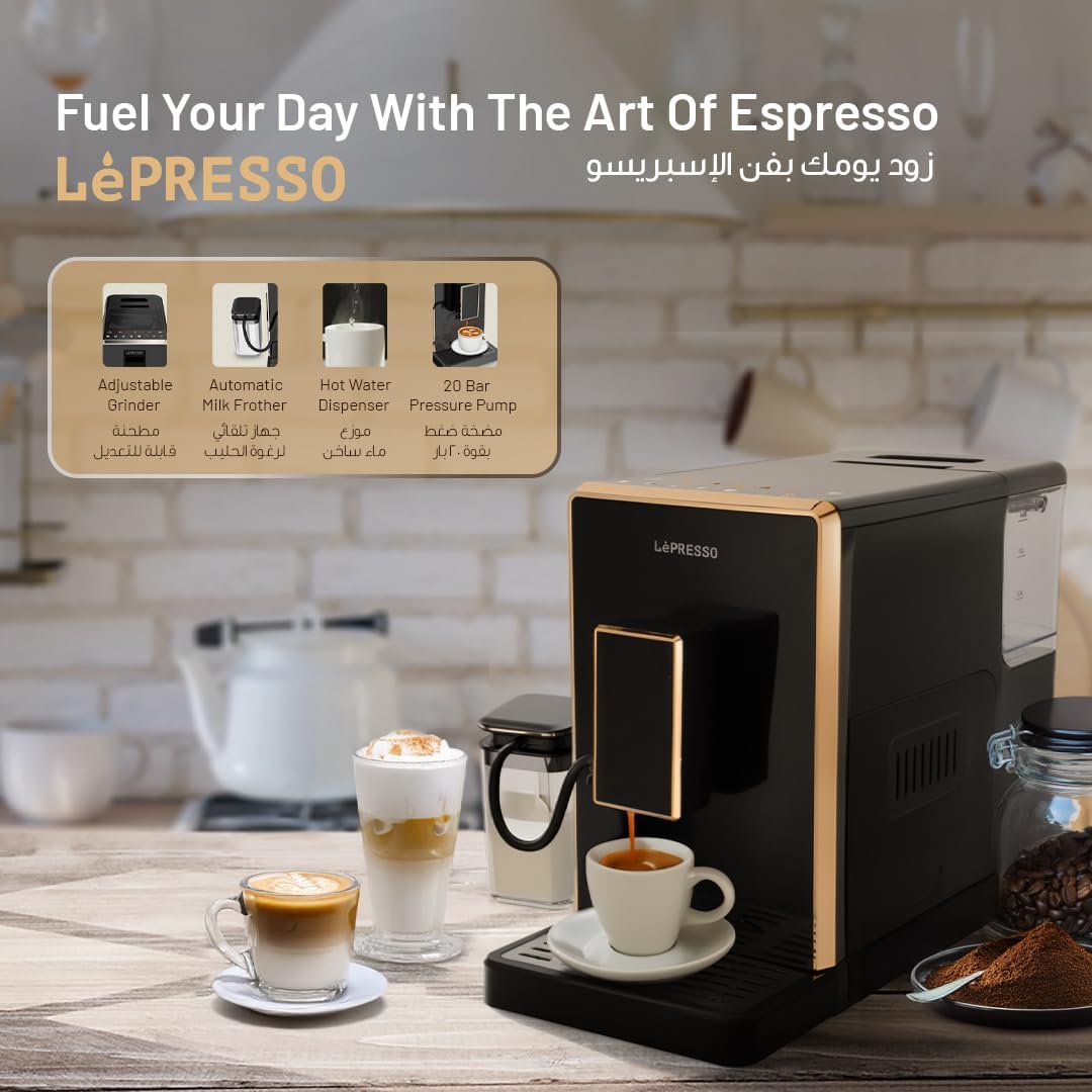 LePresso Fully Automatic Coffee Machine with Milk Frother